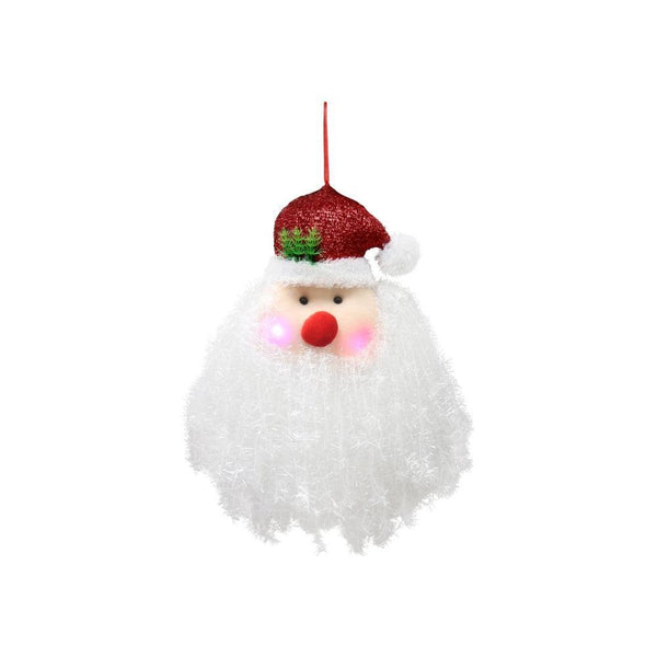 Light up Hanging Santa Tinsel Decoration | 50 cm - Choice Stores