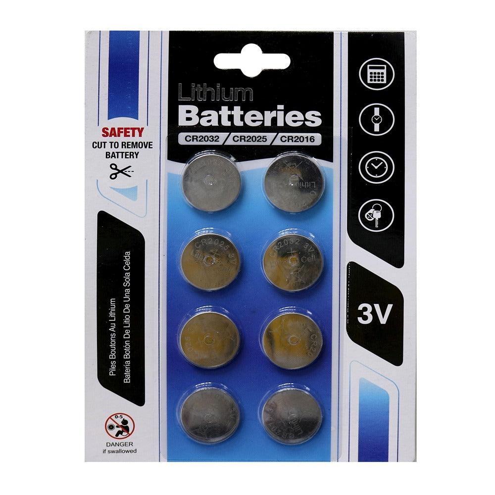 Lithium Button Cell 3V Batteries Multipack of 8 | Cr2032 - Choice Stores