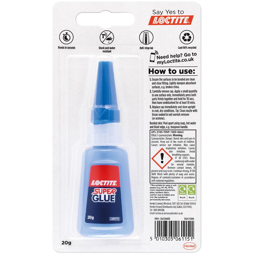 LOCTITE - Colle extra-forte & repositionnable 60 sec. 20g - Si