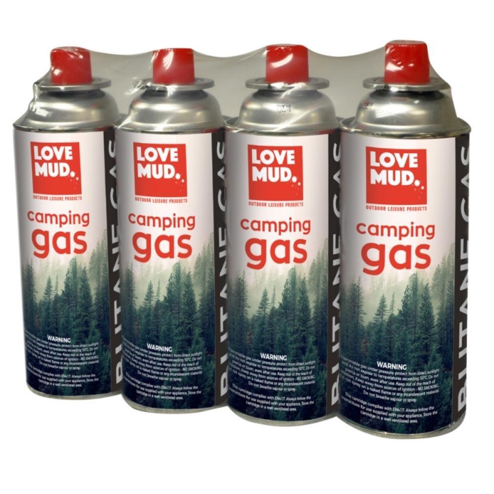 Love Mud Butane Camping Gas Canisters | 4 Pack - Choice Stores