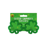 Lucky Land Glitter Shamrock Glasses - Choice Stores