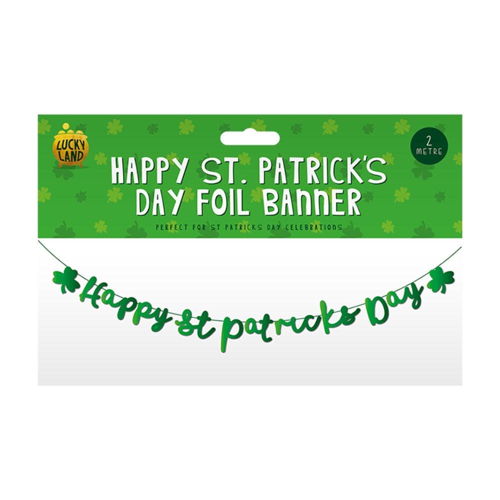Lucky Land St. Patrick&#39;s Day Foil Banner | 2m - Choice Stores