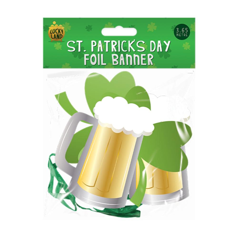 Lucky Land St. Patrick&#39;s Day Foil Banner | 3.65m - Choice Stores