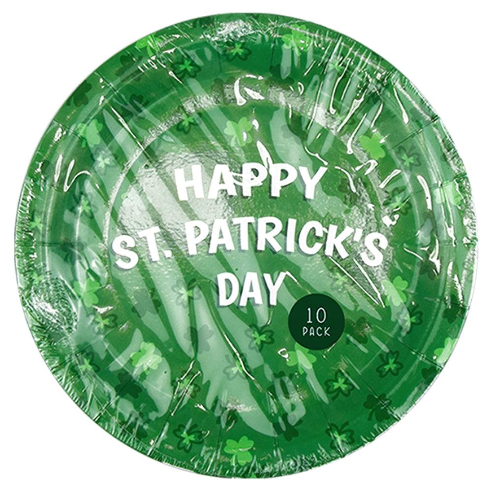 Lucky Land St. Patrick&#39;s Day Paper Plates | Pack of 10 - Choice Stores