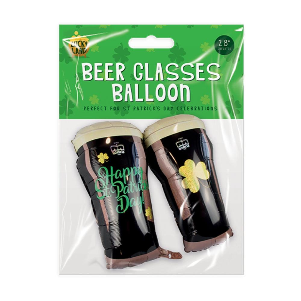 Lucky Land St Patricks Day Beer Glass Balloons | 28in - Choice Stores