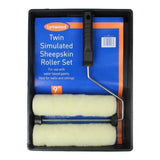 Lynwood Twin Simulated Sheepskin Roller Set | 9in - Choice Stores