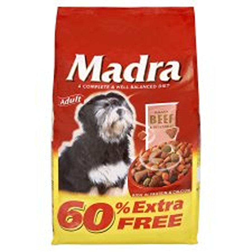 Madra Beef & Veg Dry Dog Food | 60% Extra Free | 4kg - Choice Stores