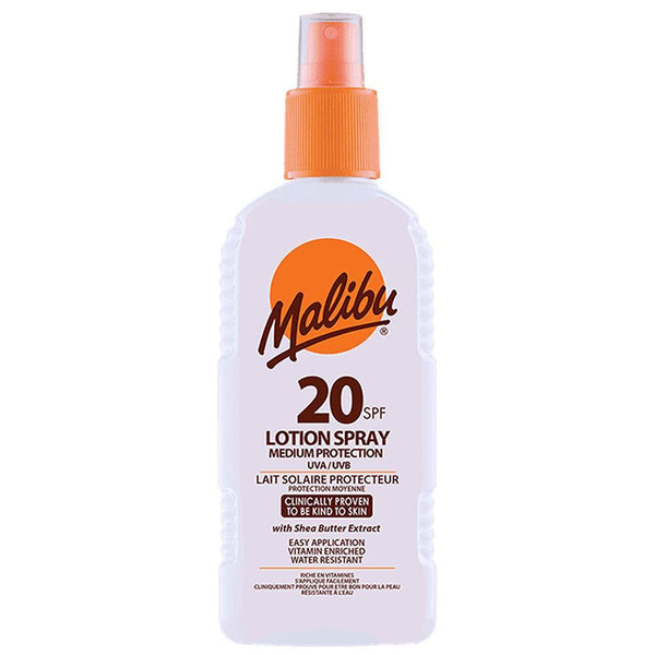 Malibu SPF20 Medium Protection Sun Lotion Spray | 200ml - Choice Stores