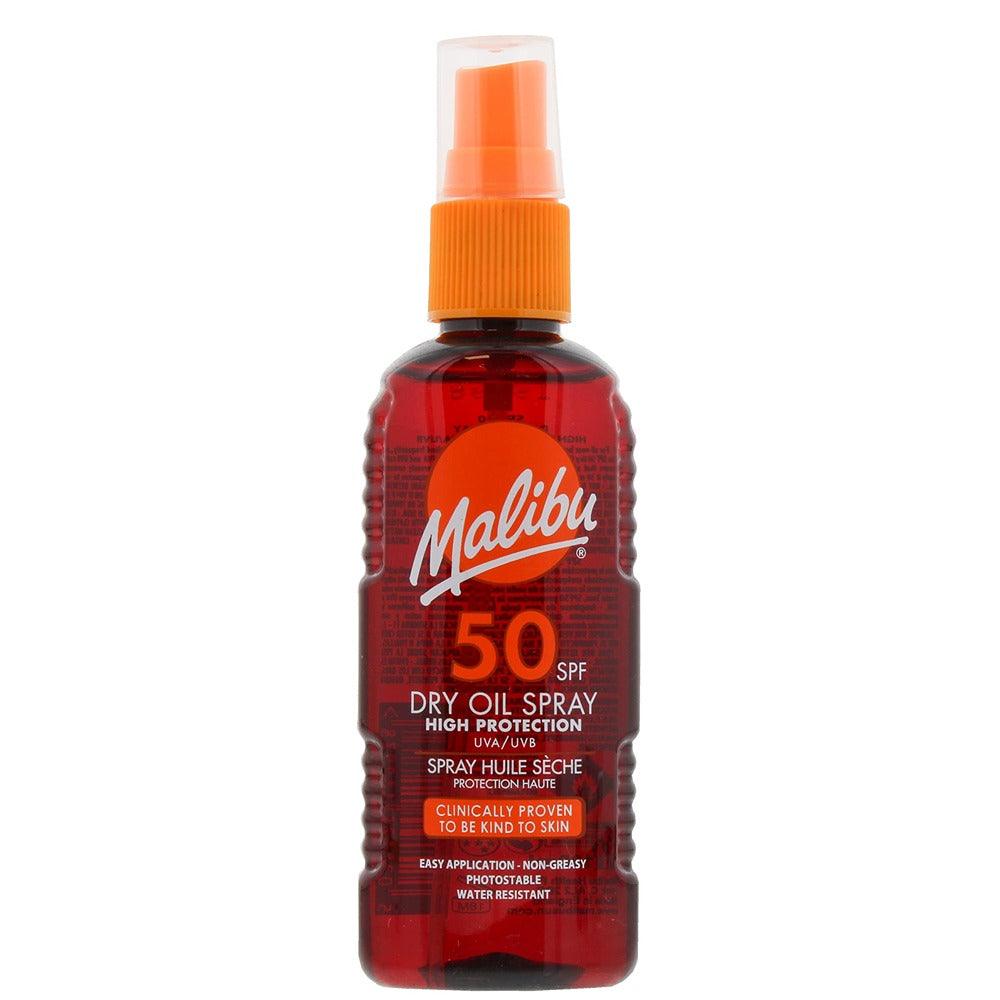 Malibu SPF50 Dry High Protection Oil Spray | 100ml - Choice Stores