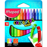 Maped Color Peps Triangular Wax Crayons | Pack of 12 - Choice Stores