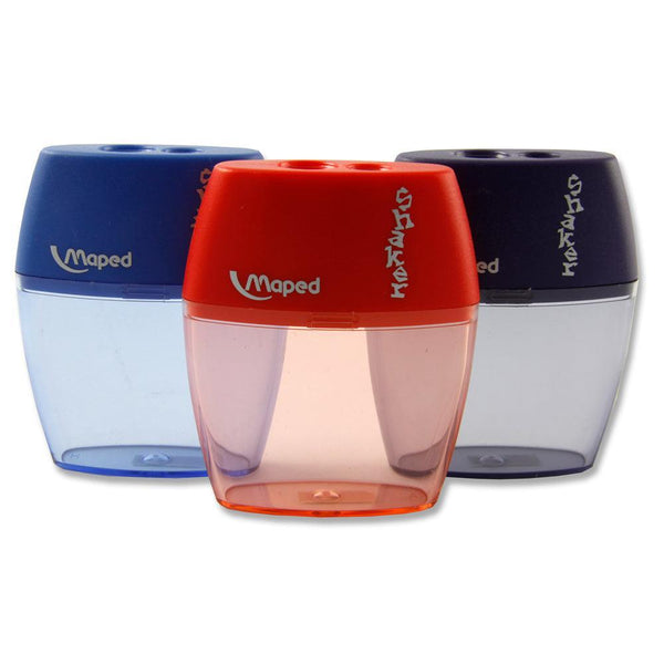 Maped Shaker Twin Hole Sharpener | Assorted Colours - Choice Stores