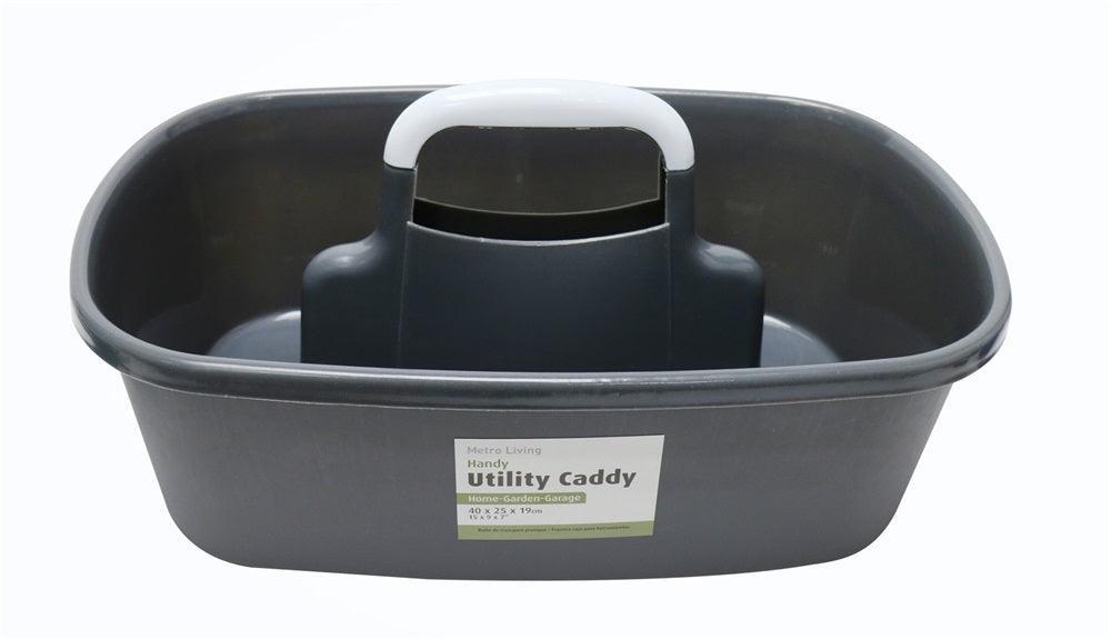 Metro Living Grey Handy Utility Caddy | 40 cm x 20 cm x 19cm - Choice Stores