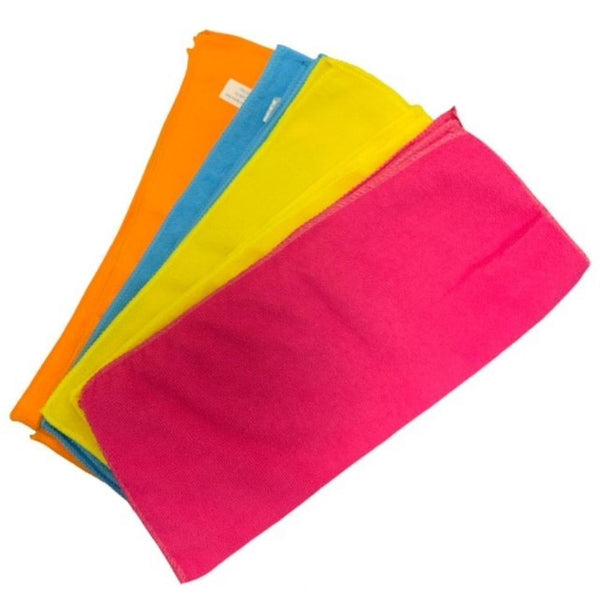 Microfibre Cloths Mega Pack of 10 | 35 cm x 40 cm | 8+2 Free - Choice Stores