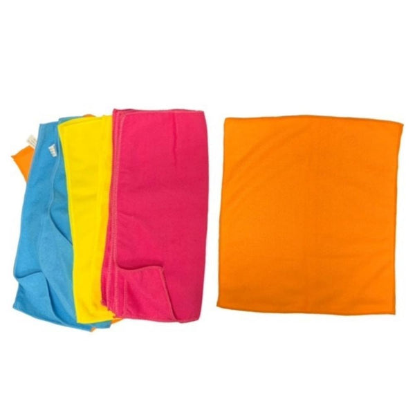 Microfibre Cloths Mega Pack of 10 | 35 cm x 40 cm | 8+2 Free - Choice Stores