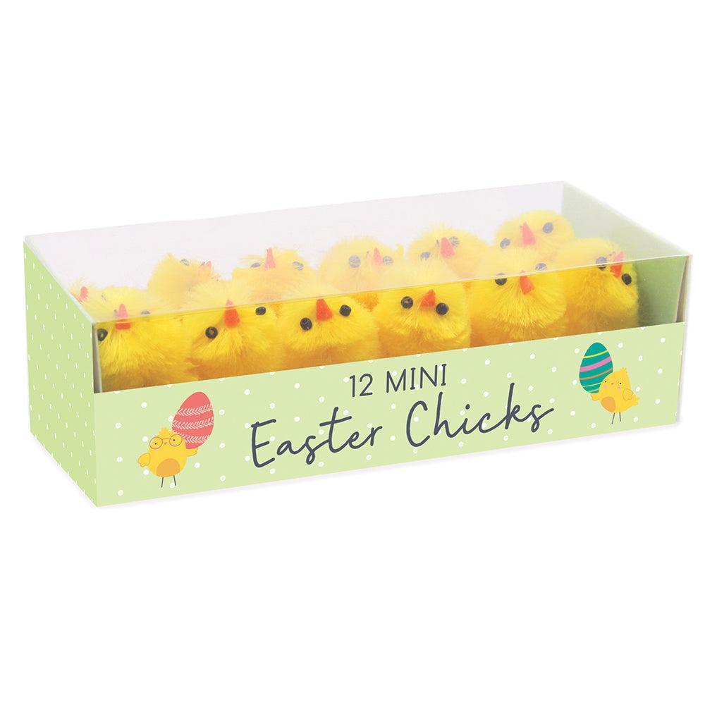 Mini Yellow Easter Chicks Decoration | 12 Pack - Choice Stores