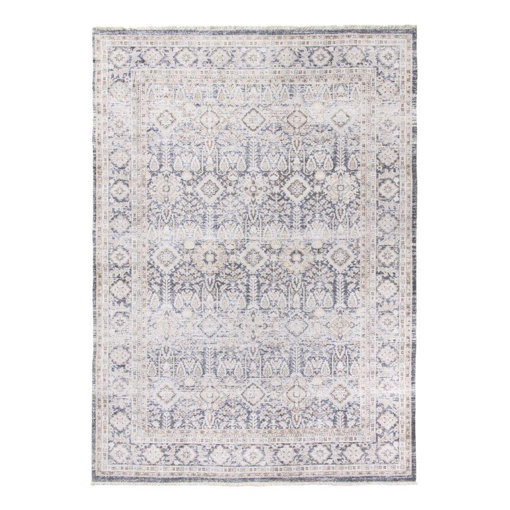 Modena Treviso Grey Cream Rug | Modern Distressed Design - Choice Stores