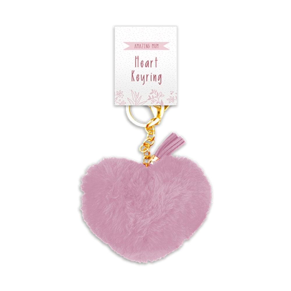 Mother&#39;s Day Heart Plush Keyring - Choice Stores
