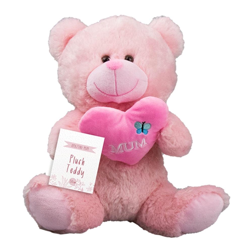 Mother&#39;s Day Pink Plush Teddy Bear | 30cm - Choice Stores