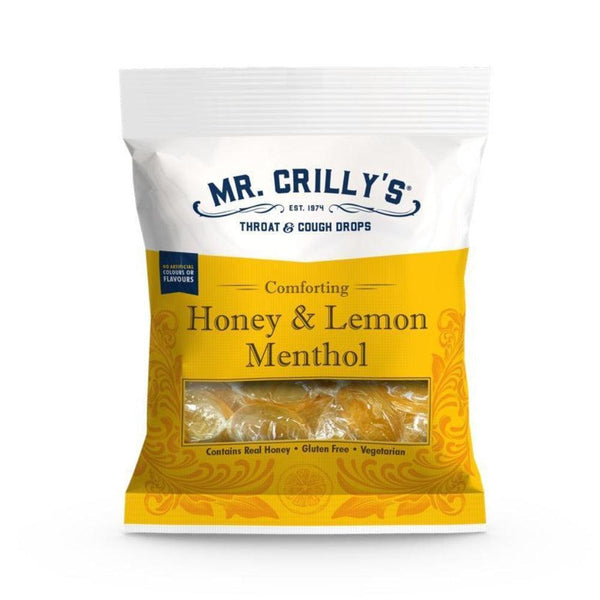 Mr Crillys Comforting Honey & Lemon Cough Drops | 100g - Choice Stores