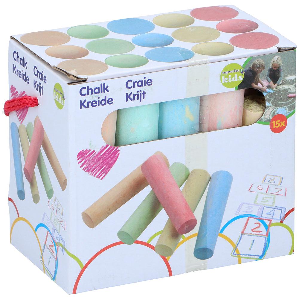 Multicoloured Chalks | Pack of 15 - Choice Stores
