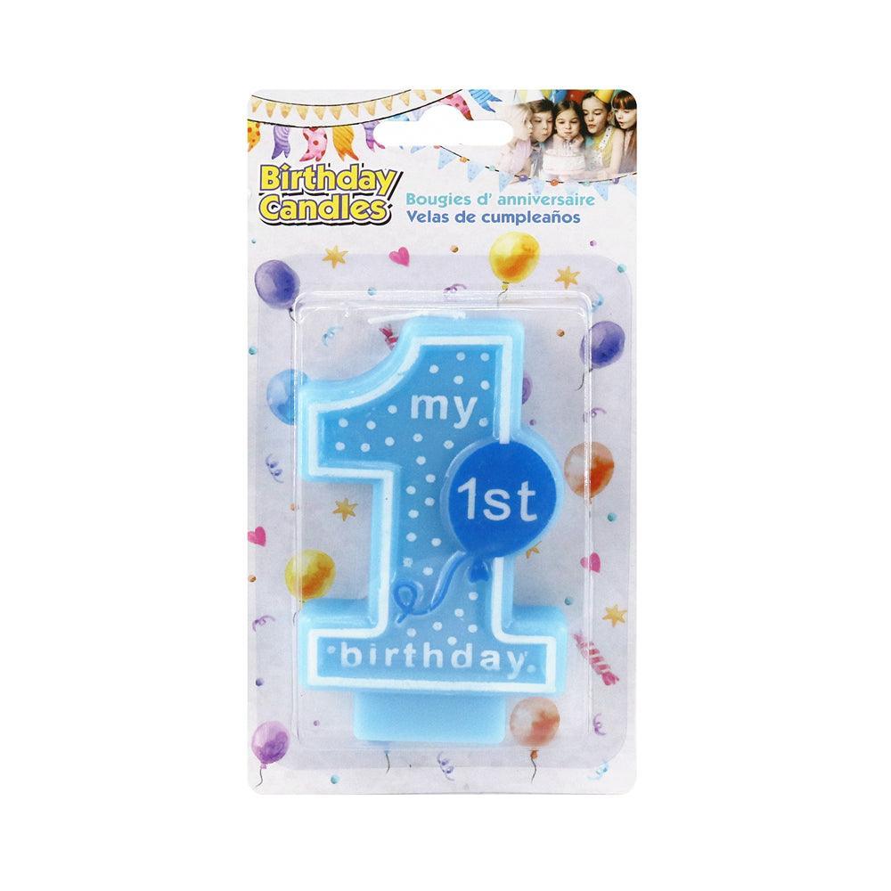 My 1st Birthday Candle Blue - Choice Stores