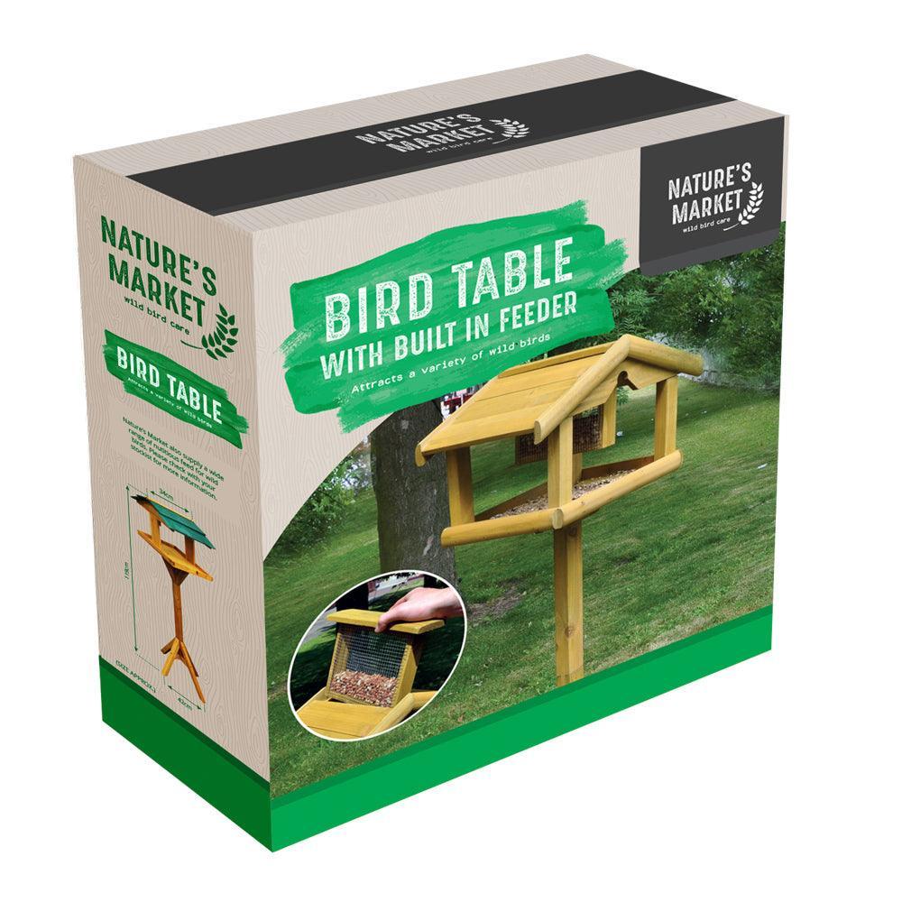 Nature&#39;s Market Premium Bird Table w/ Built-In Feeder - Choice Stores