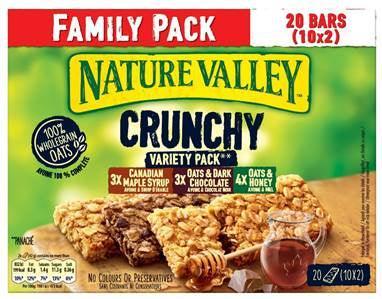 Nature Valley Crunchy Variety Family Pack | 20 Pack - Choice Stores