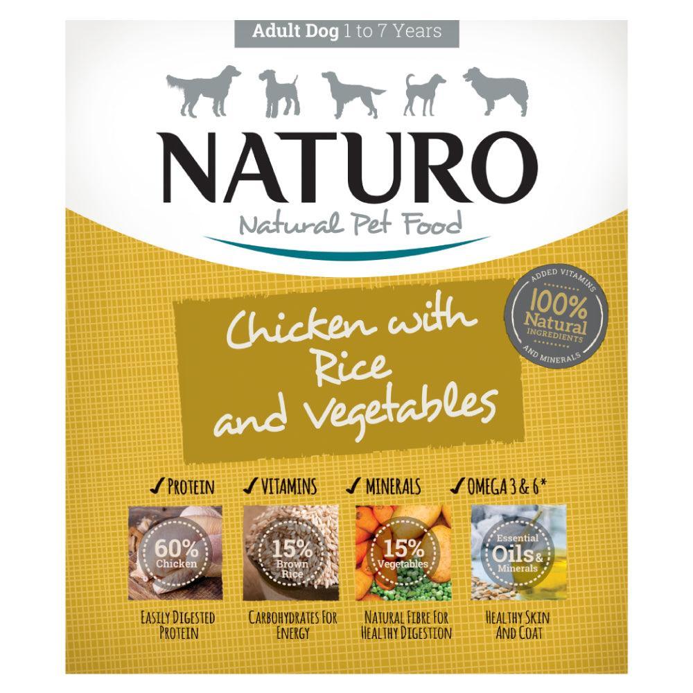 Naturo Adult Dog Chicken with Rice & Vegetables | 400g - Choice Stores
