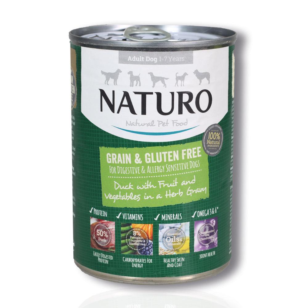 Naturo Adult Dog Grain &amp; Gluten Free Duck in Herb Gravy | 390g - Choice Stores