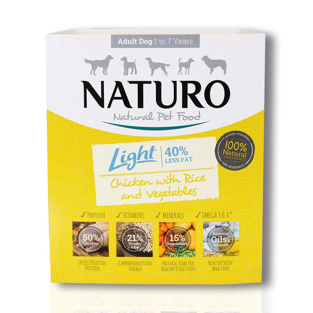 Naturo Adult Dog Light Chicken with Rice and Vegetables | 400g - Choice Stores