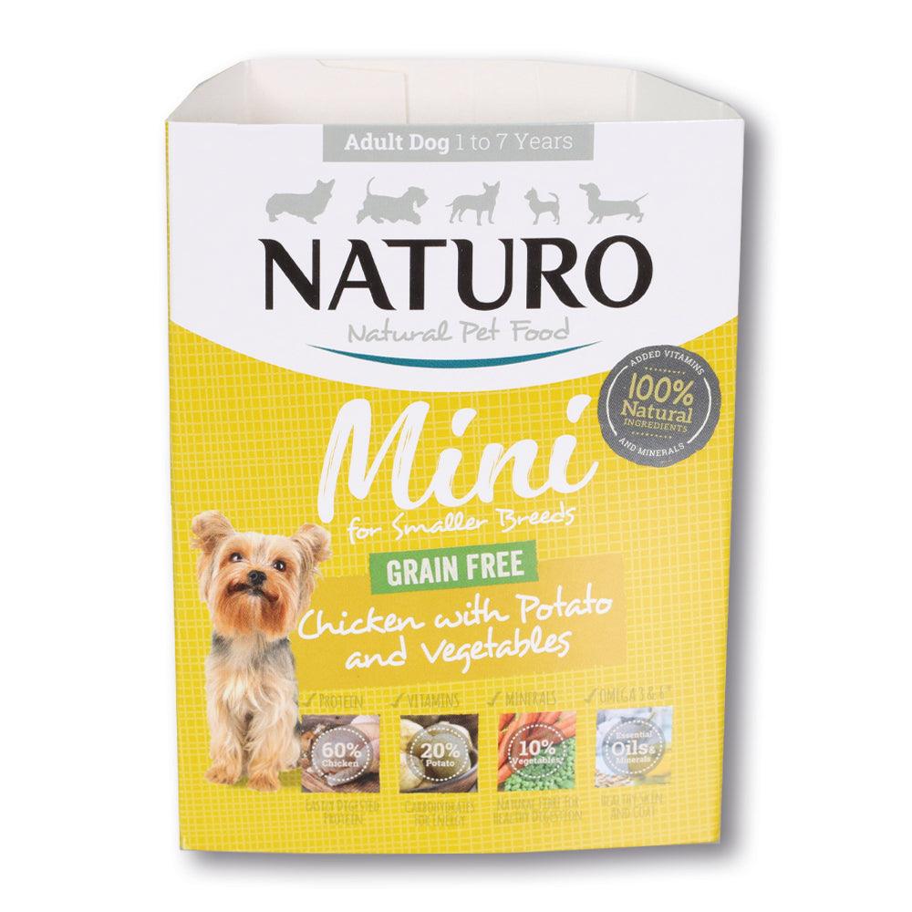Naturo Adult Mini Dog Grain Free Chicken with Potato & Vegetables | 150g - Choice Stores