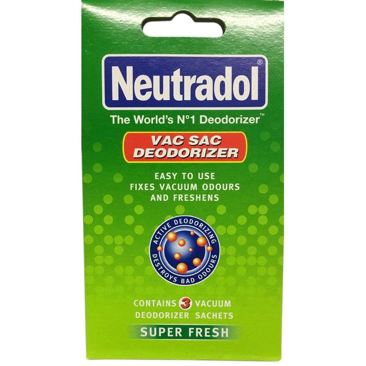 Neutradol Vac Sac Super Fresh Deodoriser | Pack of 3 - Choice Stores