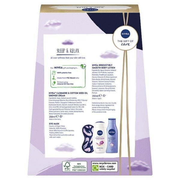 Nivea Sleep and Relax Gift Set | Includes Eye Mask - Choice Stores