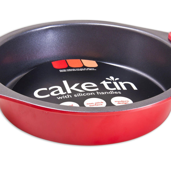 Non-Stick Round Cake Pan With Silicon Handles | Ø 20cm | Easy To Clean - Choice Stores