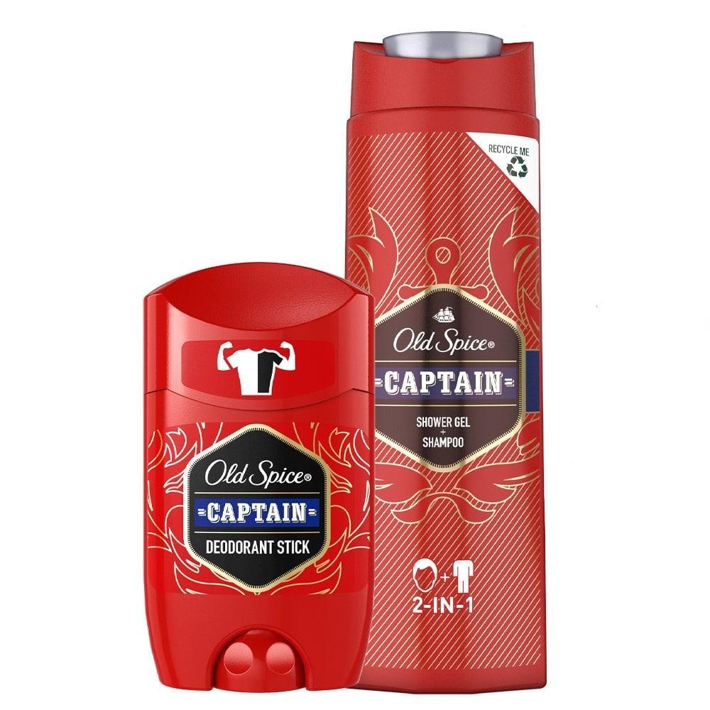 Old Spice Captain Gift Set for Men | 2 Pack - Choice Stores