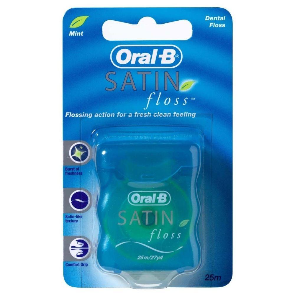 Oral-B Mint Satin Dental Floss | 25 mtr - Choice Stores