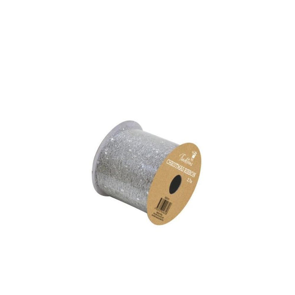 Organza Silver Lace Ribbon Reel | 2.7 m - Choice Stores