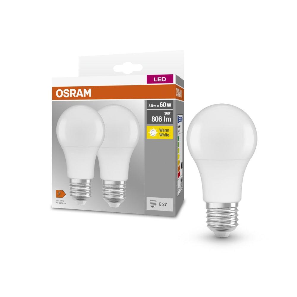 Osram 8.5W ES LED GLS Warm White Bulbs | Pack of 2 - Choice Stores