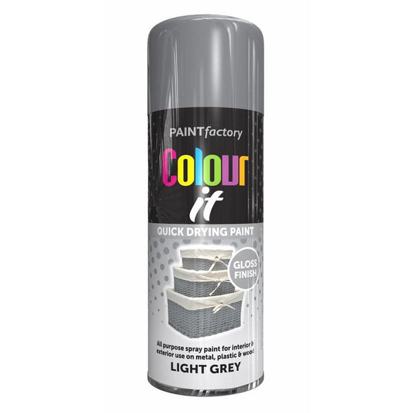 Paint Factory Colour it Quick Drying Spray Paint Gloss Finish | 400ml - Choice Stores