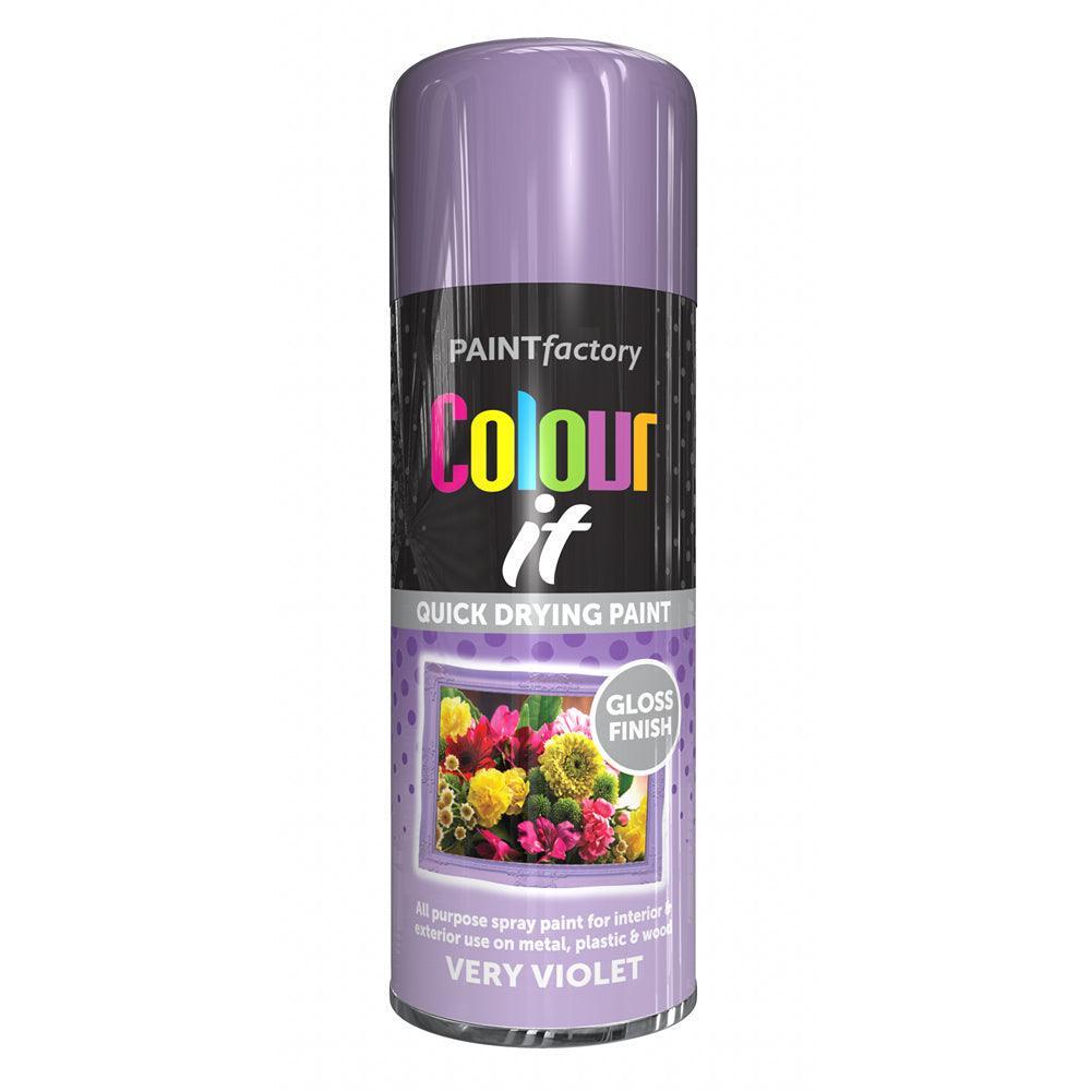 Paint Factory Colour it Quick Drying Spray Paint Gloss Finish | 400ml - Choice Stores