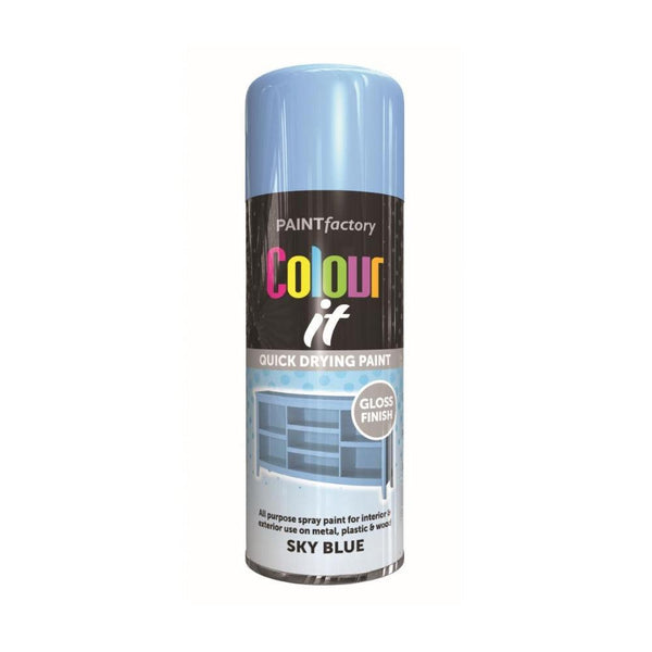 Paint Factory Colour it Quick Drying Spray Paint Gloss Finish | 400ml - Choice Stores