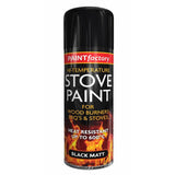 Paint Factory High Temperature Stove Paint Black Matt | 400ml - Choice Stores