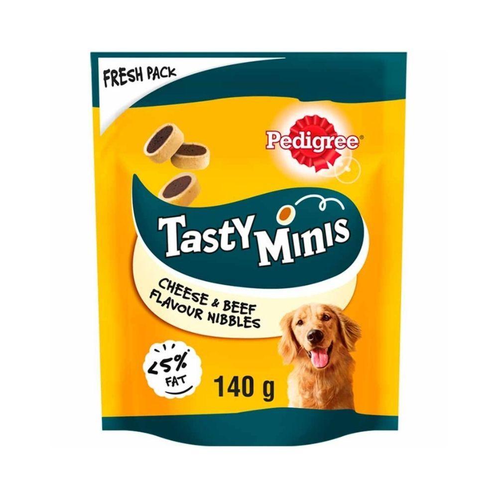 Pedigree Tasty Minis Beef &amp; Cheese Flavour Dog Treats | 140g - Choice Stores