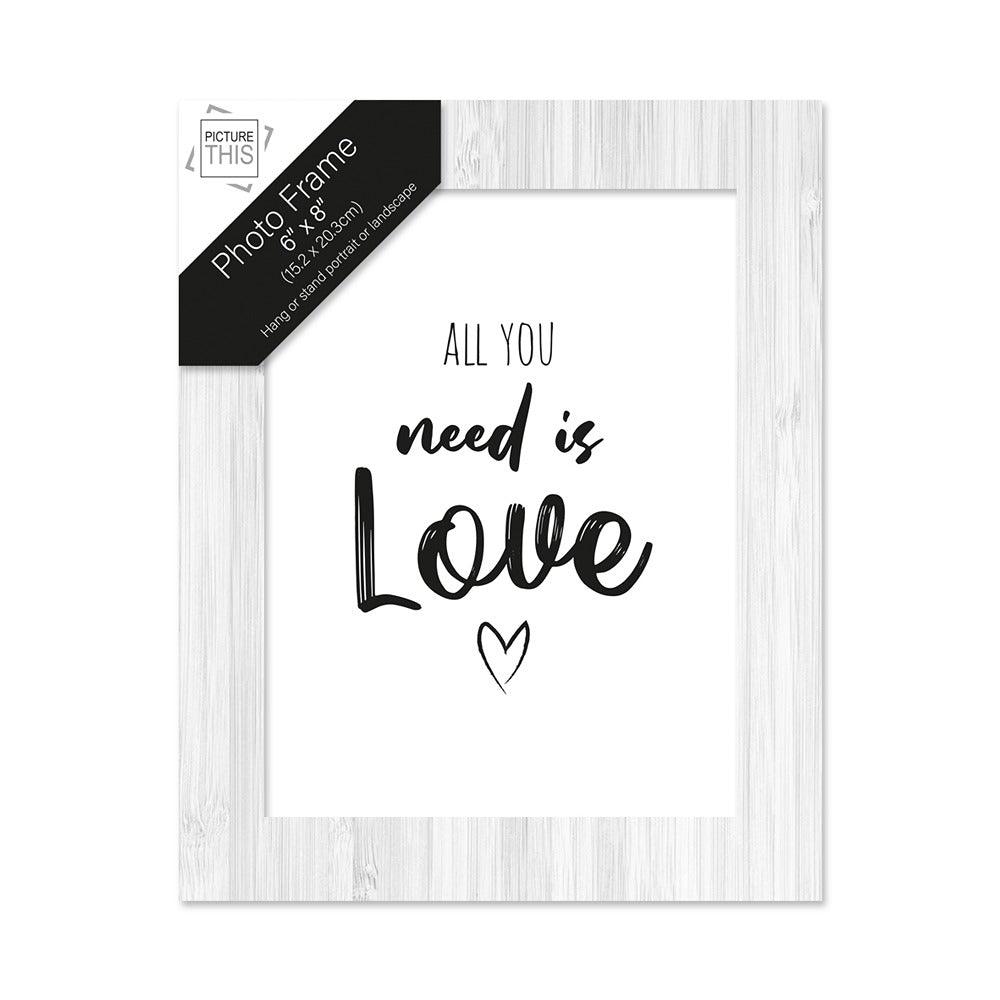 Picture This Grey Wash Photo Frame - Choice Stores