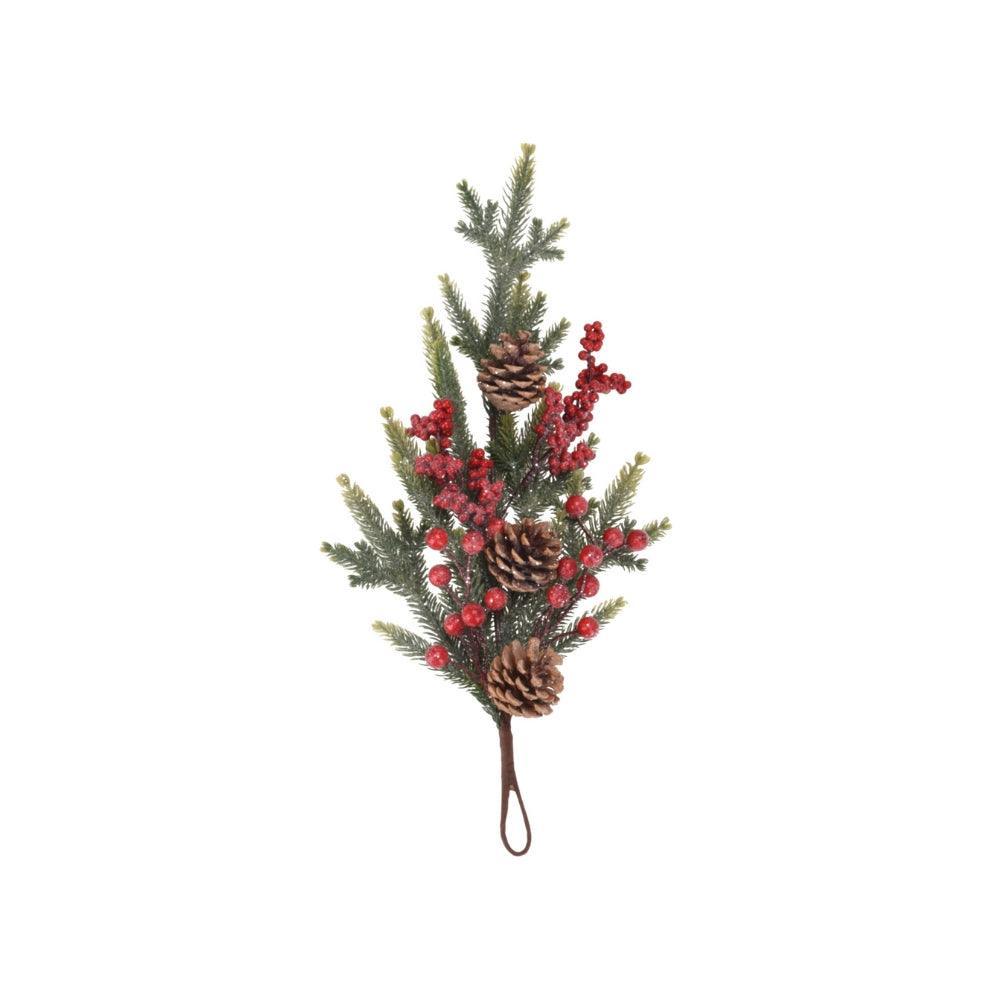 Pine & Berry Hanging Christmas Decoration | 44cm - Choice Stores