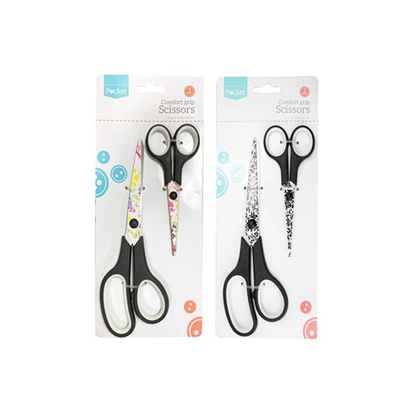 Pocket Floral Pattern Scissors | Pack of 2 - Choice Stores