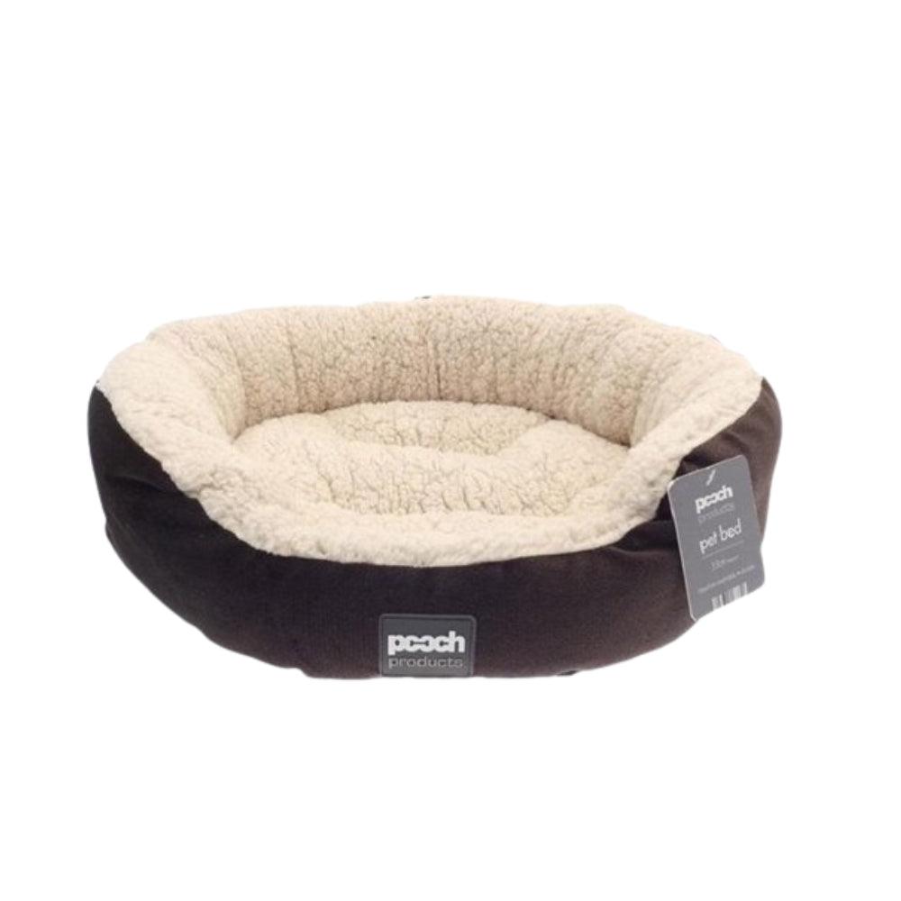 Pooch Round Sherpa Pet Bed | 53cm - Choice Stores