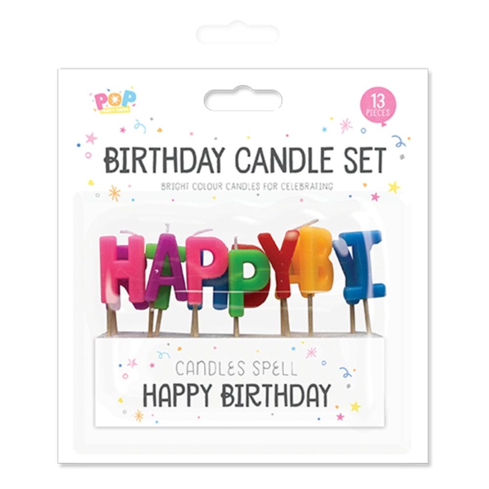 Pop Happy Birthday Candle Set | 13 Piece - Choice Stores