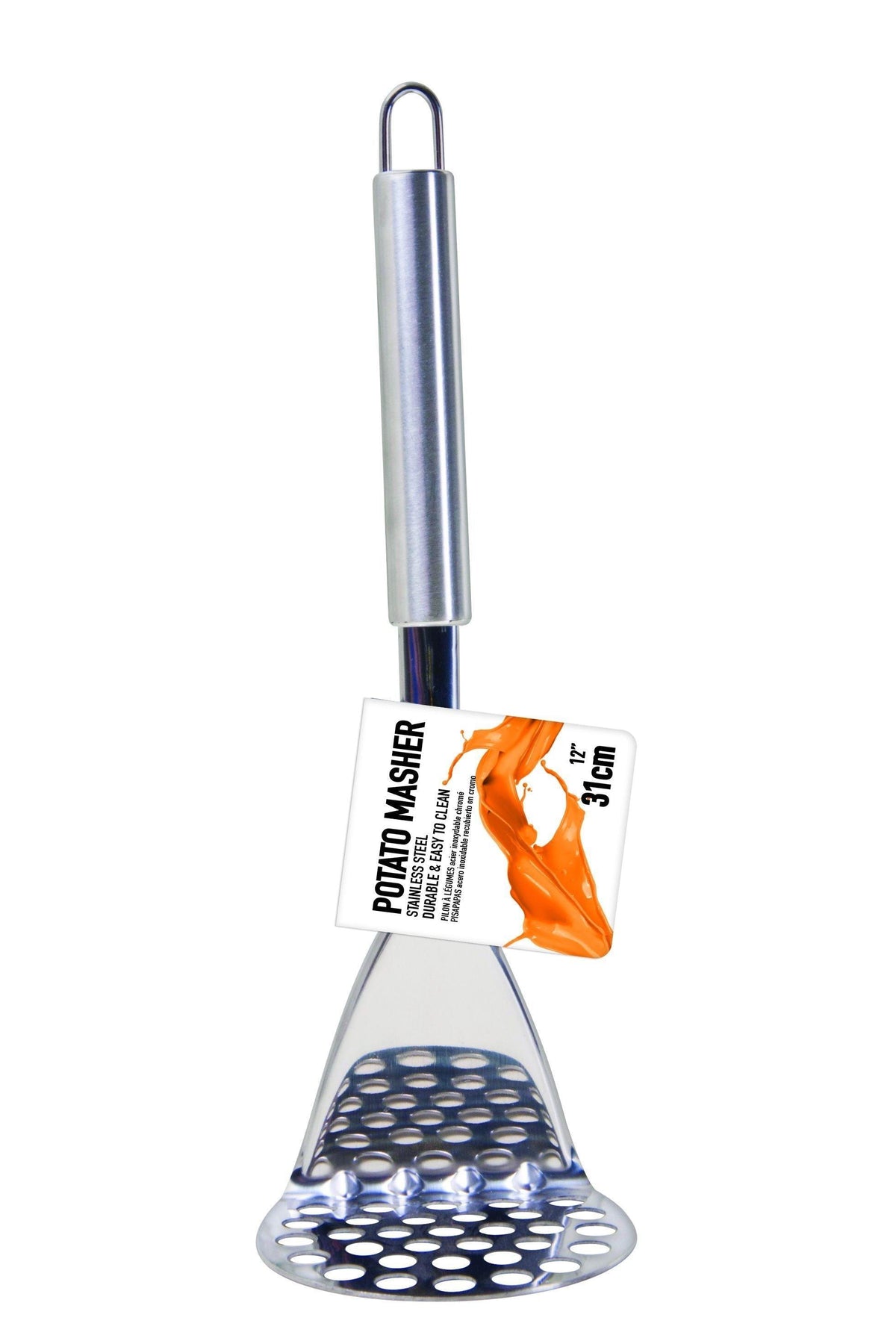 Potato Masher | Stainless Steel | Durable &amp; Easy To Clean | 31cm - Choice Stores