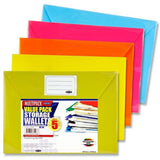 Premier Office A4 Document Wallets | Pack of 5 | Bright Colours - Choice Stores